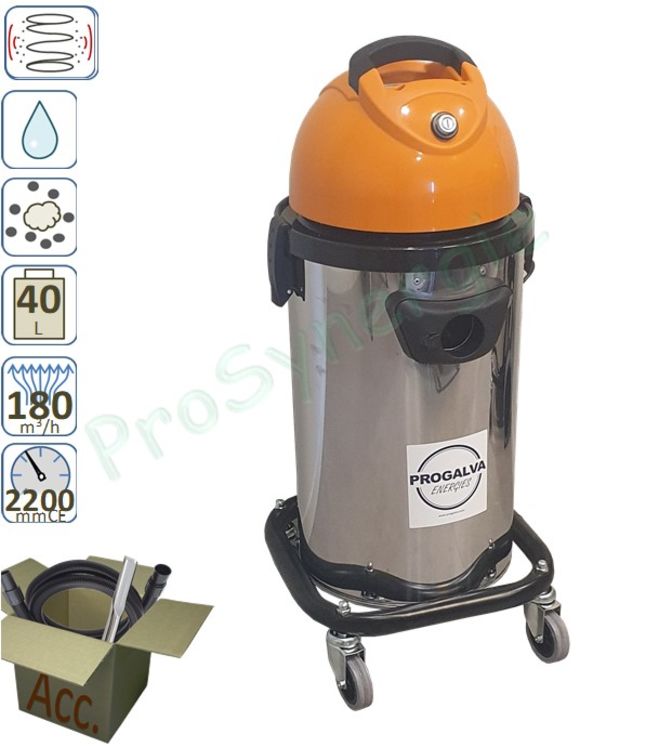 Aspirateur ramonage Spiro 400 - cuve 40 litres - Moteur 1300 watts