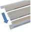 Ralonge MT - Rallonge oblong section 350x15mm pour traversée de mur MT longueur utile +30mm (réelle avec emboiture : 60mm)