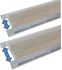 Ralonge MT - Rallonge oblong section 350x15mm pour traversée de mur MT longueur utile +30mm (réelle avec emboiture : 60mm)