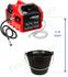 Pompe d´épreuve électrique Virax 40 bars (6 litres/min) auto aspirante à 1m + 2 tuyaux flexibles (1,2m haute pression et 1.3m aspiration)