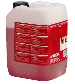 Détartrant Virax chaudière et production d´eau chaude sanitaire (échangeur acier et cuivre) - Bidon de 10 kg