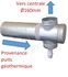 Adaptateur échangeur (Puits géothermique) Øext. 200mm + trappe de visite et siphon condensat - raccordement VMC Ø 160mm