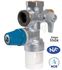 Groupe de sécurité laiton NF vertical ØF 1/2 ou 3/4´´ option siège inox pour chauffe-eau (vanne + clapet + soupape 7 bars)