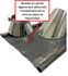Solin et collet pour conduit de fumée Ø ext 150 mm - Inclinaison de toit 30 à 45° avec bavette plomb -  Destockage