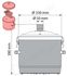 Trapdust portable - Unité de filtration mobile dimensions ØxH = 330x390 mm raccordement Ø50mm avec sac jetable 12 litres - transfert pneumatique de granulés