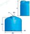 PA 5000 - Cuve aérienne cylindrique (eau potable ou récupération d´eau de pluie) 5 000 litres, HxØ =1885x2020 mm