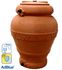 JAR 300 TC C/FORI - Cuve aérienne ronde décorative (eau potable ou récupération d´eau de pluie) 300 litres, HxØ =1080x800 mm, couleur Terre cuite