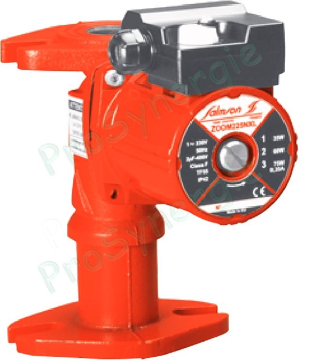 Circulateur chauffage domestique Priux home électronique Type ZOOM225NXL - Hauteur variable 130 à 320mm - Raccord à bride Ovale - Débit jusqu´à 4m3/h