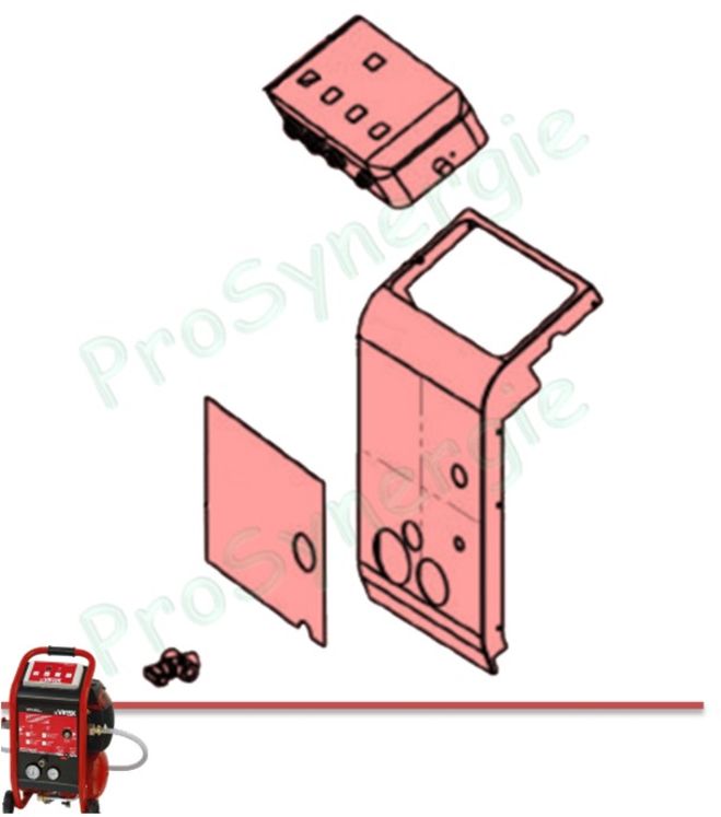 Nomenclature Virafal sous ensemble boîtier de commande et carter avant