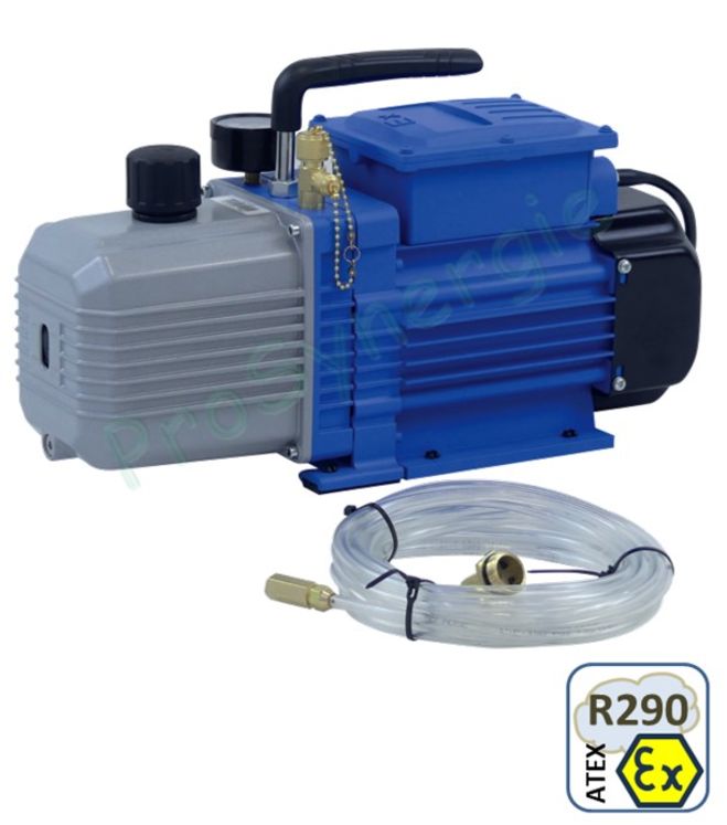 Pompe à vide ATEX 170 l/min compatible tous gaz dont R290 (A3) et R32 (A2L)