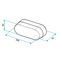 Bouchon Minigaine Aldes - Ventilation (VMC) - Section 60 x 200 mm
