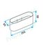Raccord Femelle Minigaine Aldes - Ventilation (VMC) - Raccordement de 2 longueurs - Section 60 x 200 mm