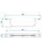 Bride de fixation Minigaine Aldes - Ventilation (VMC) - Section 60 x 200 mm