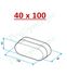 Bouchon Minigaine Aldes - Ventilation (VMC) - Section 40 x 100 ou 60 x 200 mm