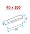 Raccord femelle Minigaine Aldes - Ventilation (VMC) - Raccordement de 2 longueurs - Section 40 x 100 ou 60 x 200 mm