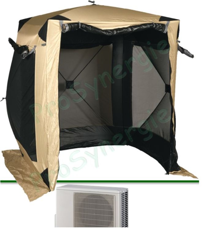 Tente ventilée de travail et protection 150x150x190cm pour maintenance à l´extérieur
