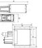 Vacu Matic - Cassette double connexion latérale long. x larg. x haut. = 323x323x160 mm avec moteur à débourrage 230 Vac 15 W raccord Ø 50 mm - pour extraction pneumatique de granulés sous un silo