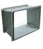 Manchette souple rectangulaire avec cadre pour gaine de traitement d´air