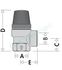 Soupape laiton ACS 6 bars 110°C sécurité sanitaire ACS - F Ø 1/2´´