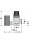 Soupape laiton NF ACS 3 bars 110°C sûreté chauffage (P < 100 KW) avec mano - F Ø 1/2''