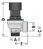 Soupape laiton NF 3 bars 110°C sécurité chauffage - MF Ø 1/2''