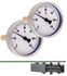 Kit 2 Thermomètres 0-120°C cadrant Ø 50mm sonde axiale ØxL=7x20mm pour Modulift