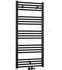 Radiateur Sèche Serviette Tubulaire Droit Coloris Noir Série Mahana