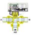 Vanne directionnelle à sphère 3 voies - 230V - Moteur 3 points - M Ø 1´´