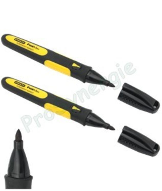 2 Marqueurs permanents noir FATMAX - Pointe fine