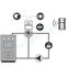 Sonde d´ambiance radio (2ème circuit) pour Régulation chauffage Automix 40