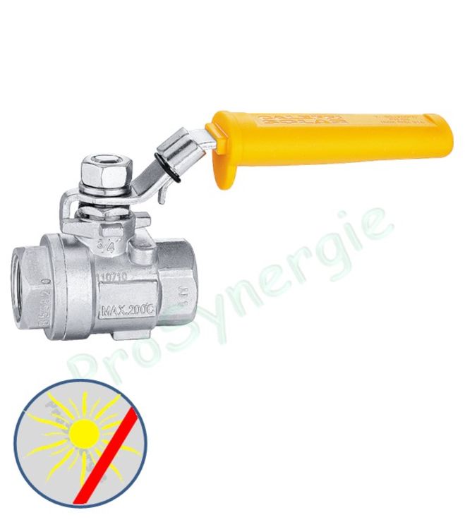 Vanne à sphère laiton haute température pour purgeur automatique solaire