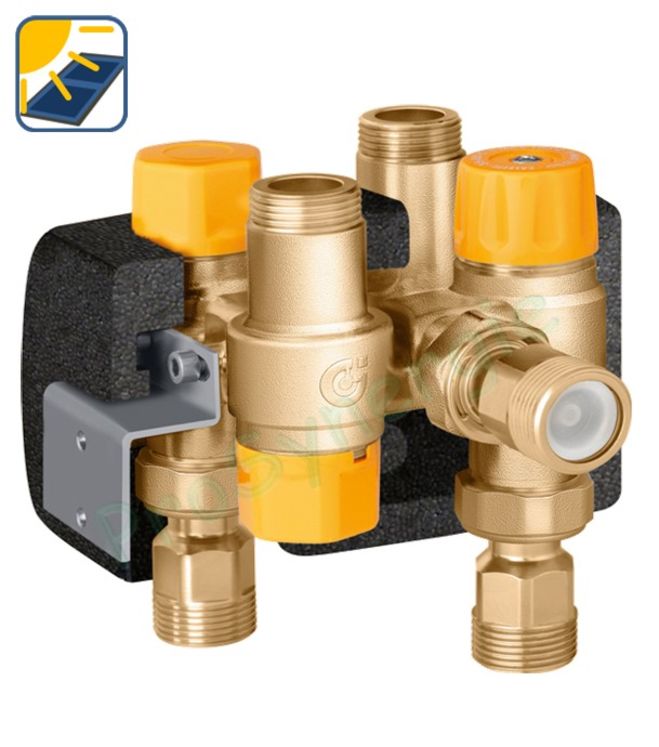 Module Mitigeur thermostatique avec vanne thermostatique pour chaudière E.C.S. instantanée