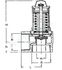 Soupape série G corps bronze de 3 à 5 bars 120°C sûreté chauffage raccordement F Ø 1/2 à 2''