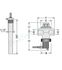 Soupape de sécurité thermique pour échangeur de sécurité (type 543) raccord ØF 3/4´´ - ouverture à 95°C (maxi 110°C / 10 bars / 100KW) + Sonde ØM 1/2´´ long. 197mm  capillaire long. 1.3m