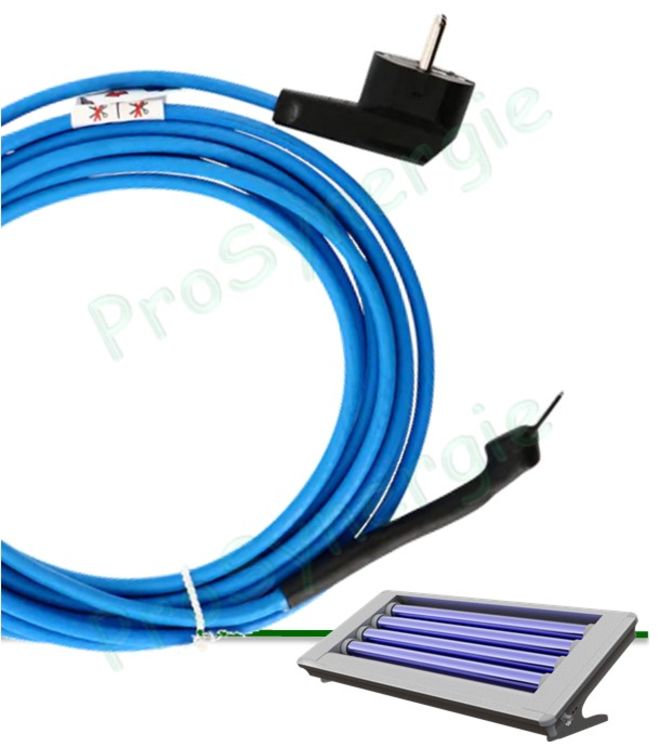 Kit câble chauffant 220V (protection contre le gel) 10 W/m longueur 3 ou 6 mètres pour tuyaus de raccordement capteur Stratos® 4S Heat Storage