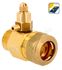 Raccord avec purge manuelle 3/4" M pour tube cuivre recuit ou écroui, laiton, acier doux et inox Ø 22 mm pour installation solaire