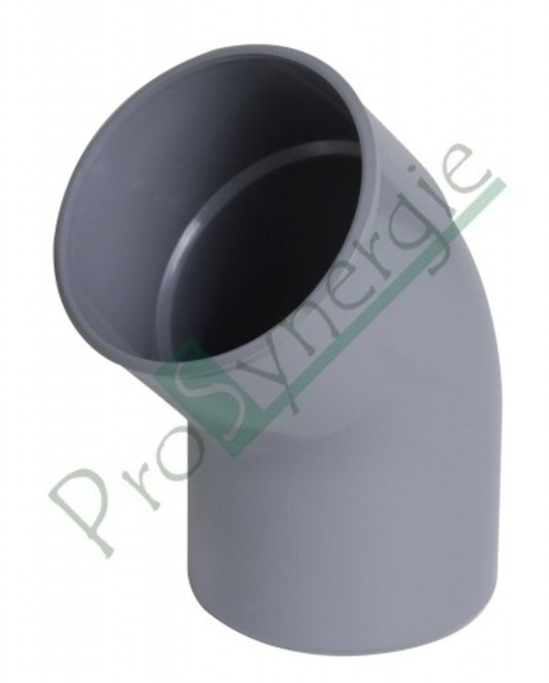 Coudes PVC évacuation 45° MF Ø 125 mm