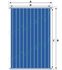 Panneau solaire plan Astrea 2,4m² HxLxP=1960x1210x80 mm + option verre antireflet et anti-grêle
