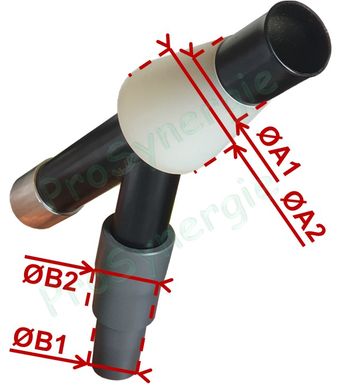 Capteur de résidus pour Robotube avec passage du flexible d´air comprimé et buse d´aspiration