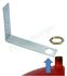 Equerre de fixation longueur 24cm pour vase jusqu´à 40 litres - Taraudage Ø 3/4´´