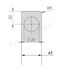 Equerre de fixation longueur 24cm pour vase jusqu´à 40 litres - Taraudage Ø 3/4´´