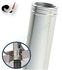 Kit S/Rampant - Conduit cheminée Isolé (Duoten) hauteur utile 1,445 mètres Int./Ext. = Inox 304 / (I 304 ou Galva) - Øint/ext 80/130mm