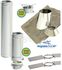 Kit S/Rampant - Conduit cheminée Isolé (Duoten) hauteur utile 1,4 mètres Int./Ext. = Inox 304 / (I 304 ou Galva) - Øint/ext 180/230mm
