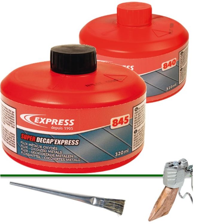 DECAP’ ou Super DECAP’ EXPRESS 320 ml - Décapant pour soudure étain (Recommandé sur métaux neufs ou oxydés)