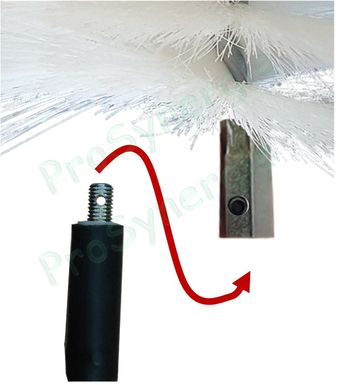 Brosse douce pour entretien réseau ventilation Ø  80 mm (12 x 175)
