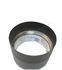 Kit raccordement Email Noir Mat télescopique (hauteur réglable de 1.28 à 2.04 mètres) dessus de poêle Ø 153 mm sur conduit existant plafond avec limiteur de tirage