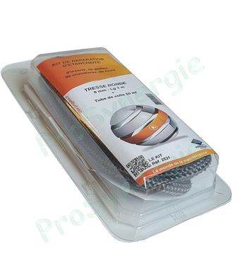 Kit réparation - Joint d'étancheité en Cordon plat 15x3 - (joint d´étanchéité de porte d´insert, chaudière et four)