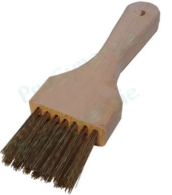Pinceau queue de morue laiton - Longueur 180 mm - Brosse 40 x 10 mm