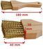 Pinceau queue de morue laiton - Longueur 180 mm - Brosse 40 x 10 mm