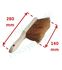 Brosse coco manche court - Longueur 280 mm - Brosse 140 mm